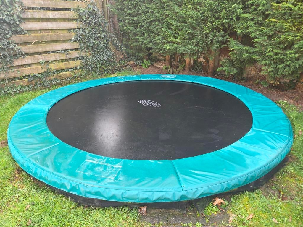 Berg trampoline, inground champion, 380 cm, Ophalen, Gebruikt