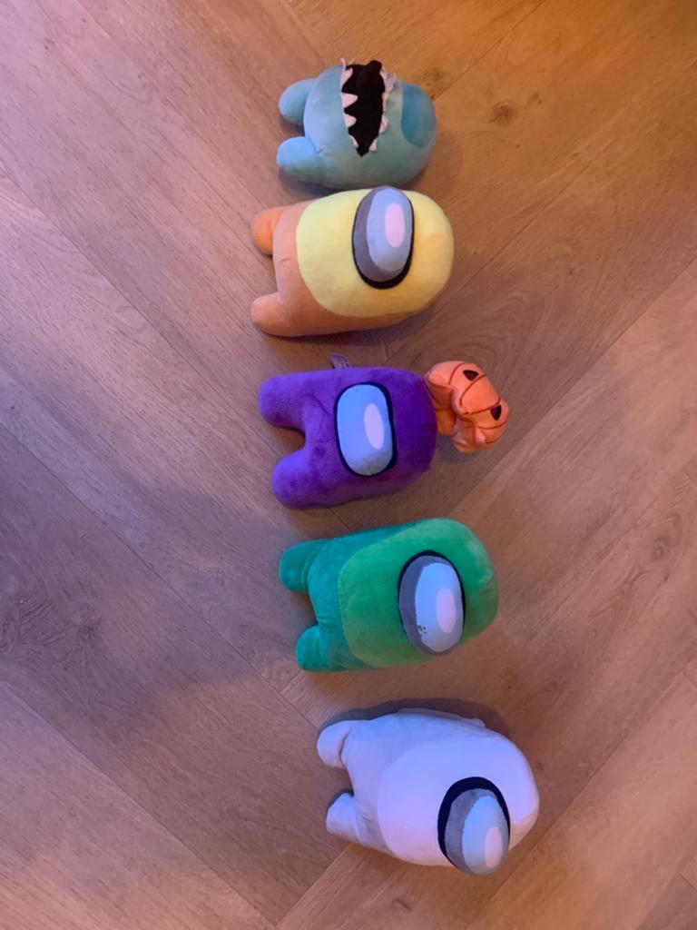 Among Us knuffels, Ophalen of Verzenden, Zo goed als nieuw, Overige typen, Klein (minder dan 20 cm)