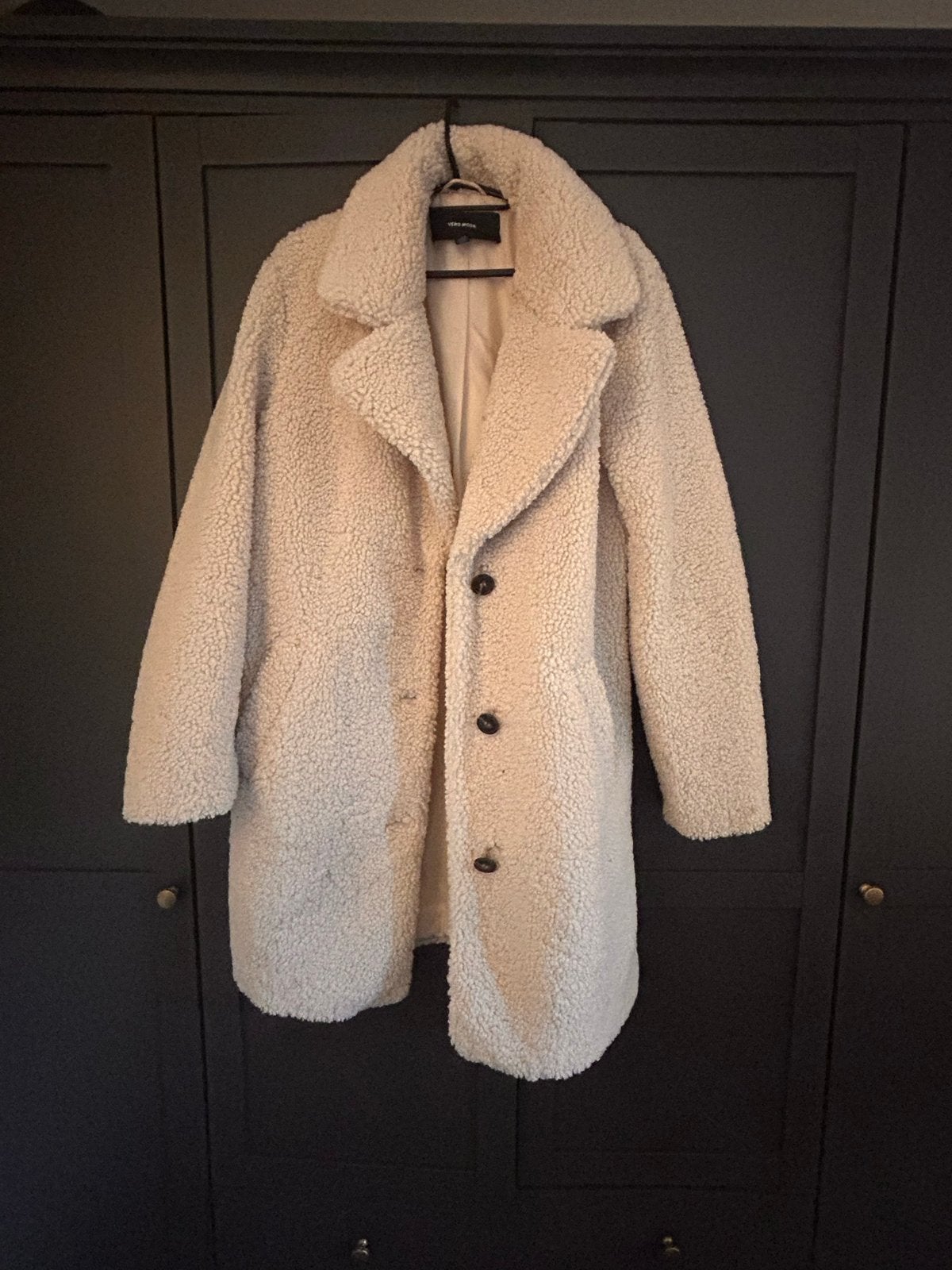 Vero Moda teddy jas maat M, Ophalen of Verzenden, Zo goed als nieuw, Maat 38/40 (M), Wit