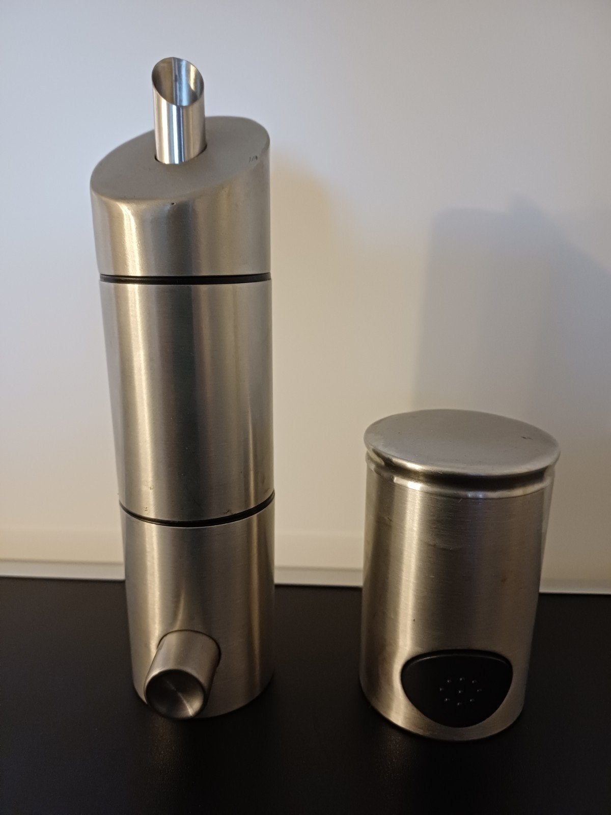 RVS Suiker- en zoetjesdispenser, Overige typen, Zilver, Ophalen of Verzenden, Zo goed als nieuw
