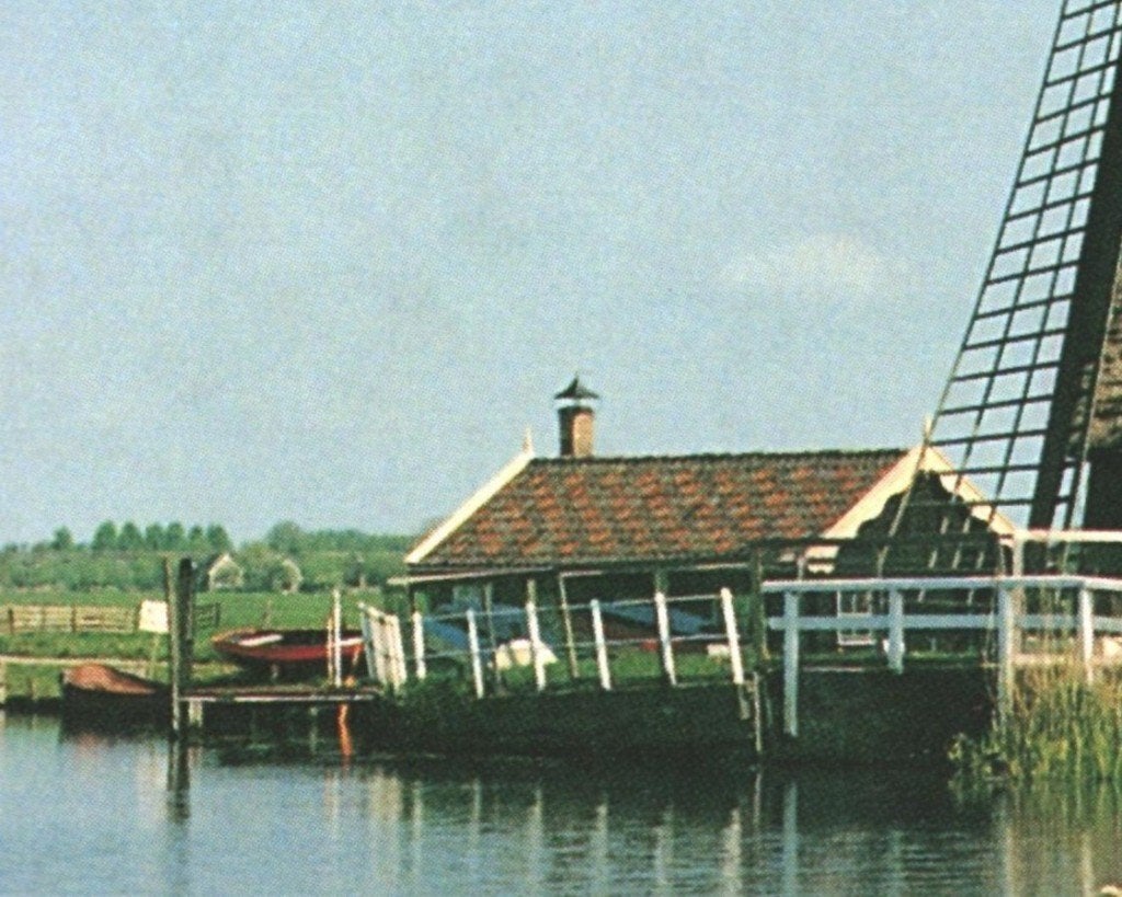 40901 Groot Ammers molen Leuke oude kaart Niet gelopen, Ophalen of Verzenden, 1960 tot 1980, Ongelopen, Zuid-Holland