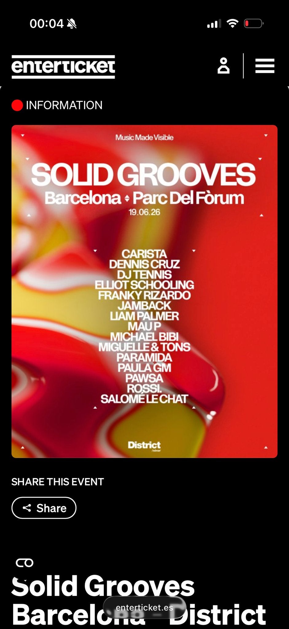 Solid groove kaartje 2x, Tickets en Kaartjes, Concerten | Dance, Twee personen