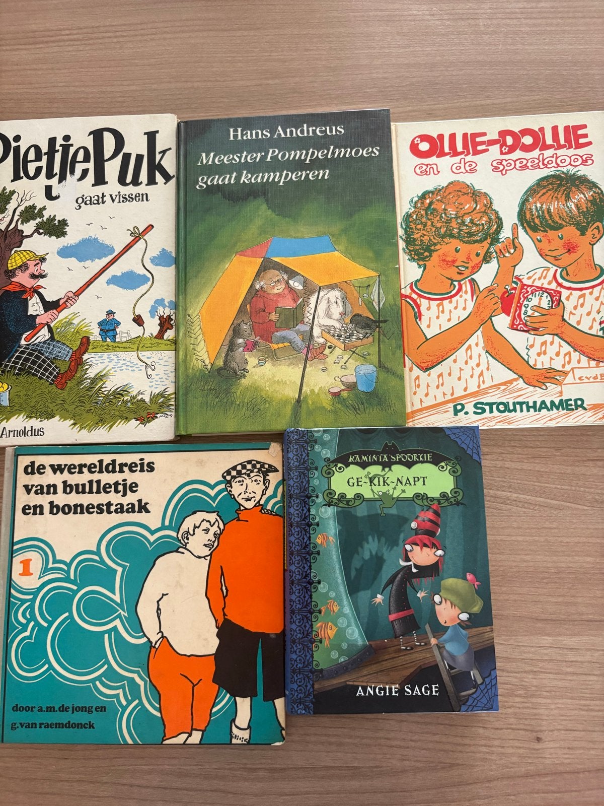5 Kinderboeken: Pietje Puk, Meester Pommelmoes, Ollie-Dollie, Boeken, Ophalen of Verzenden, Gelezen, Fictie algemeen