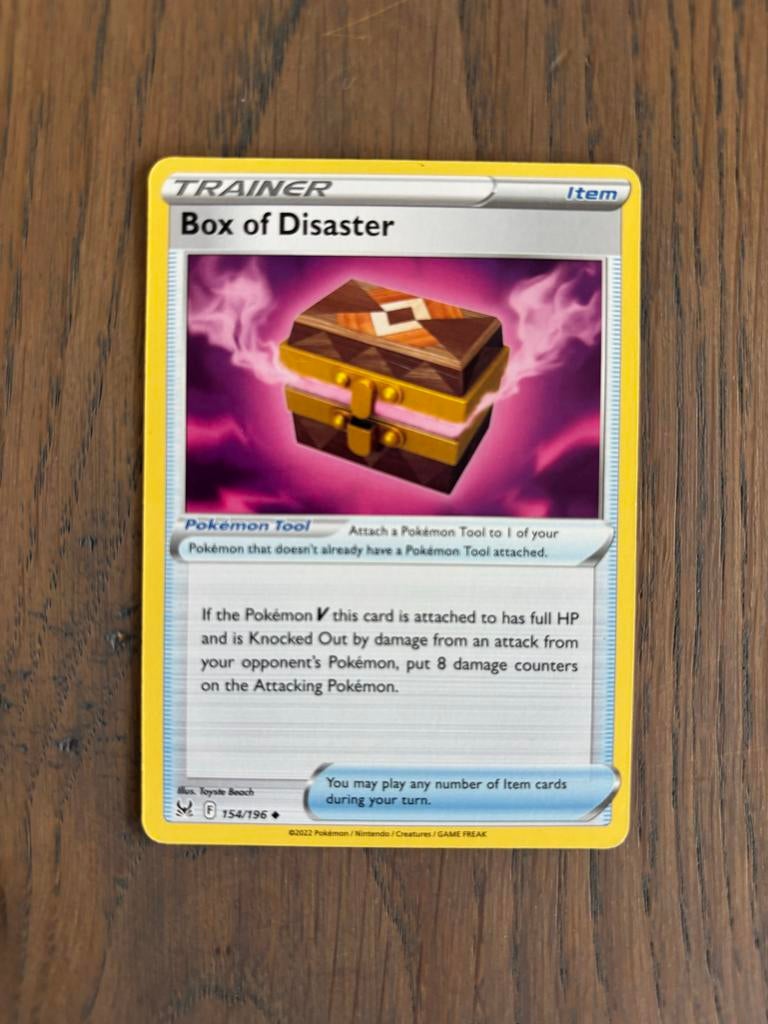 Pokémon TCG: Box of Disaster Trainer Kaart (154/196), Ophalen of Verzenden, Zo goed als nieuw, Losse kaart