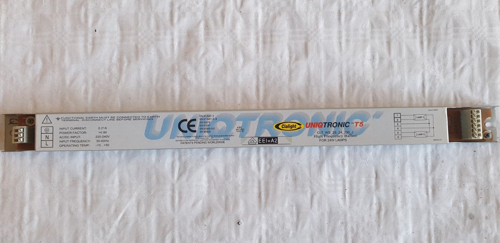 Uniqtronic T5 EVSA voor 2 x 24 W T5 TL buizen, Dieren en Toebehoren, Ophalen of Verzenden, Nieuw, Verlichting of Verwarming, Overige merken