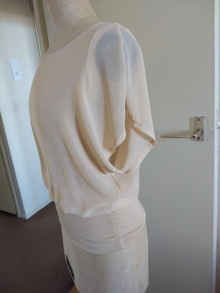 Top amelie & Amelie 36, Kleding | Dames, Verzenden, Beige, Korte mouw, Maat 36 (S)