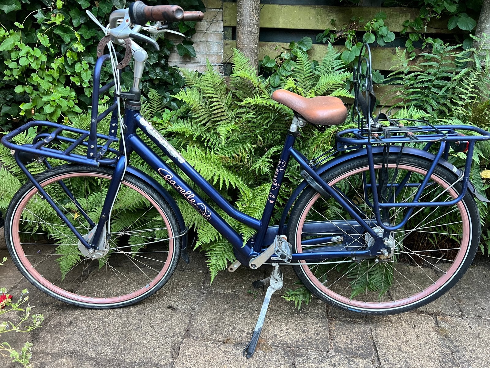 Gazelle miss grace donkerblauwe dames fiets, 56 cm of meer, Ophalen, Gebruikt, Gazelle