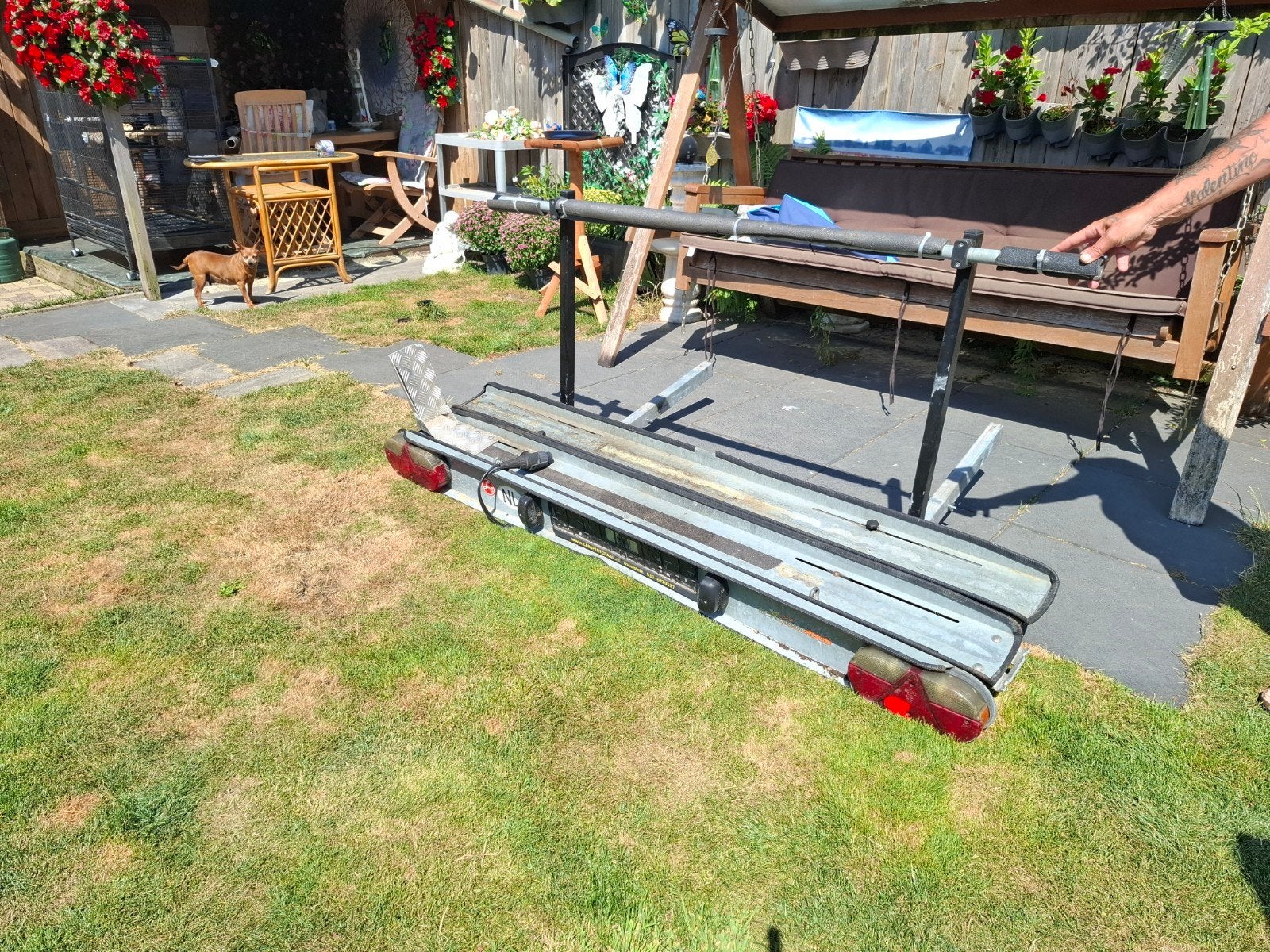Scooterdrager voor camper, Caravans en Kamperen, Camper-accessoires, Ophalen, Gebruikt
