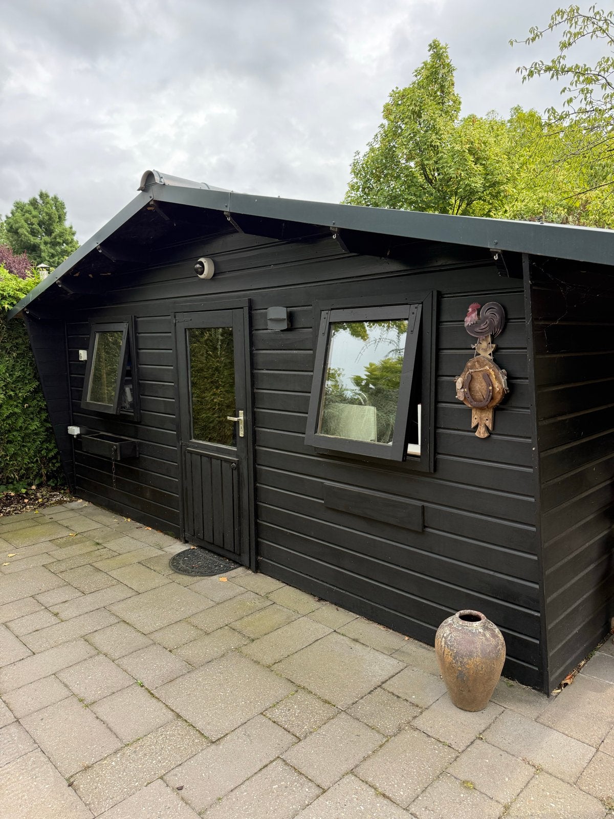 Geïsoleerde Tuinschuur 5x3m met Puntdak - Zeer Goede Staat, Tuin en Terras, 200 tot 400 cm, Verzenden, Schuur, Zo goed als nieuw