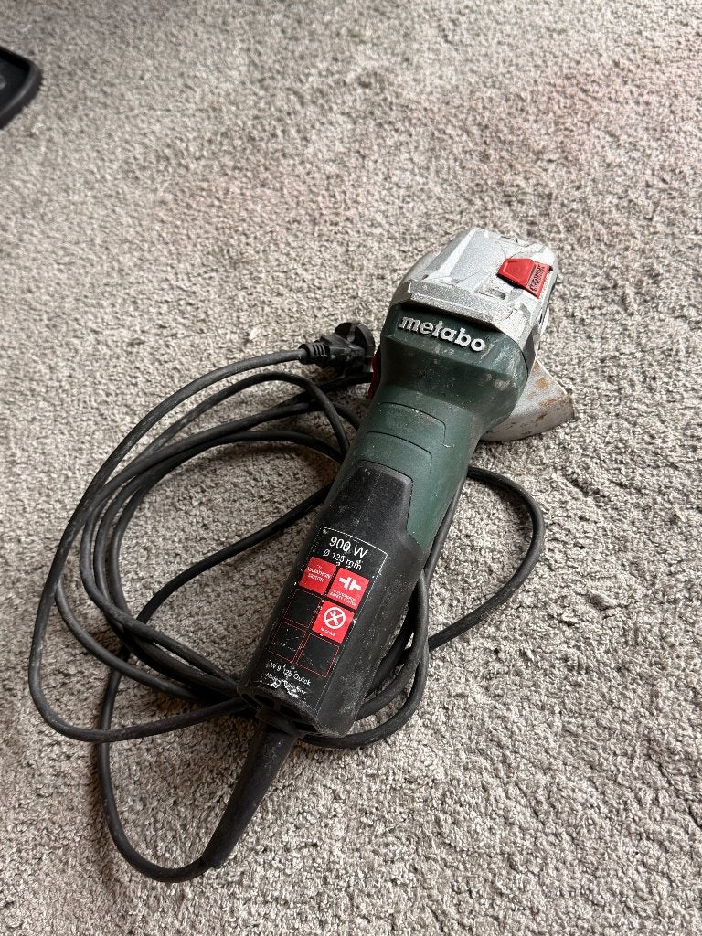 Metabo W 9-125 Quick, Ophalen of Verzenden, 700 tot 1000 watt, Haakse handslijpmachine