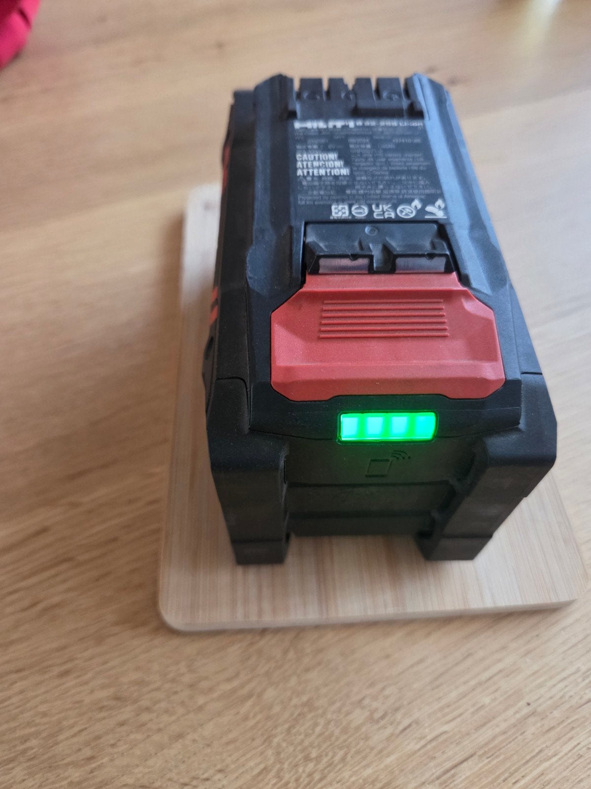 hilti 22 accu, Ophalen
