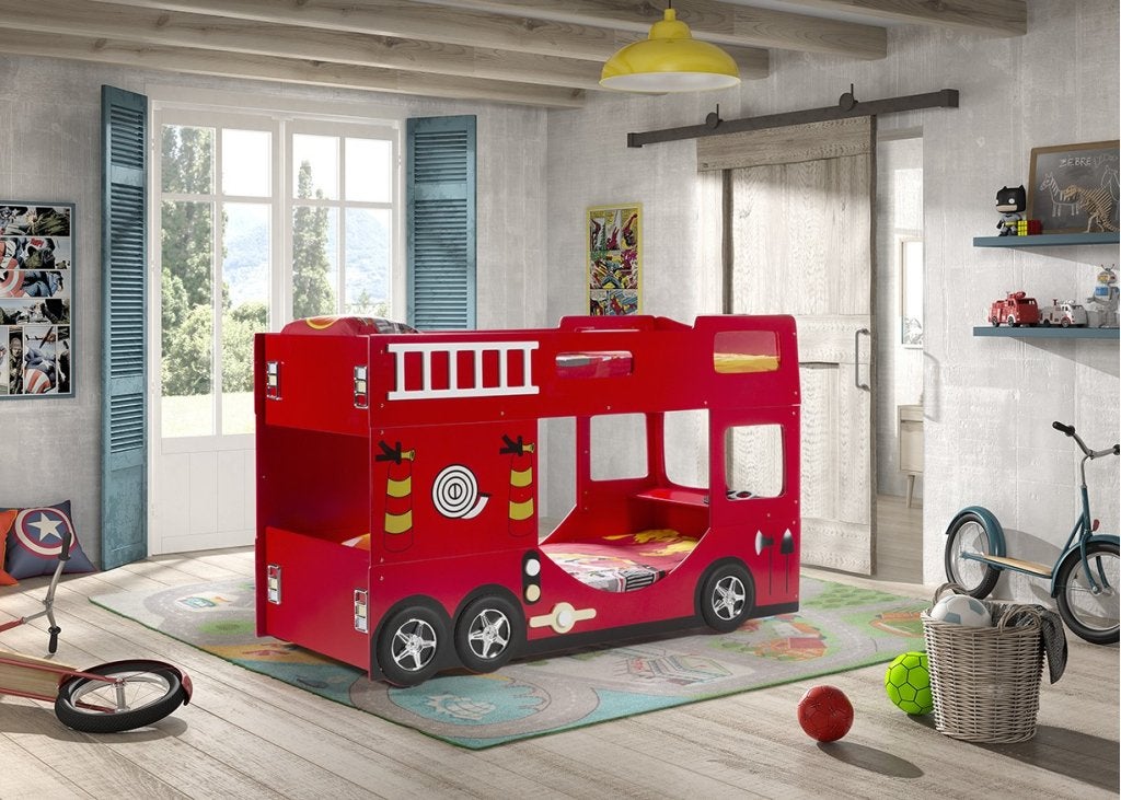 Fire Truck stapelbed - Rood