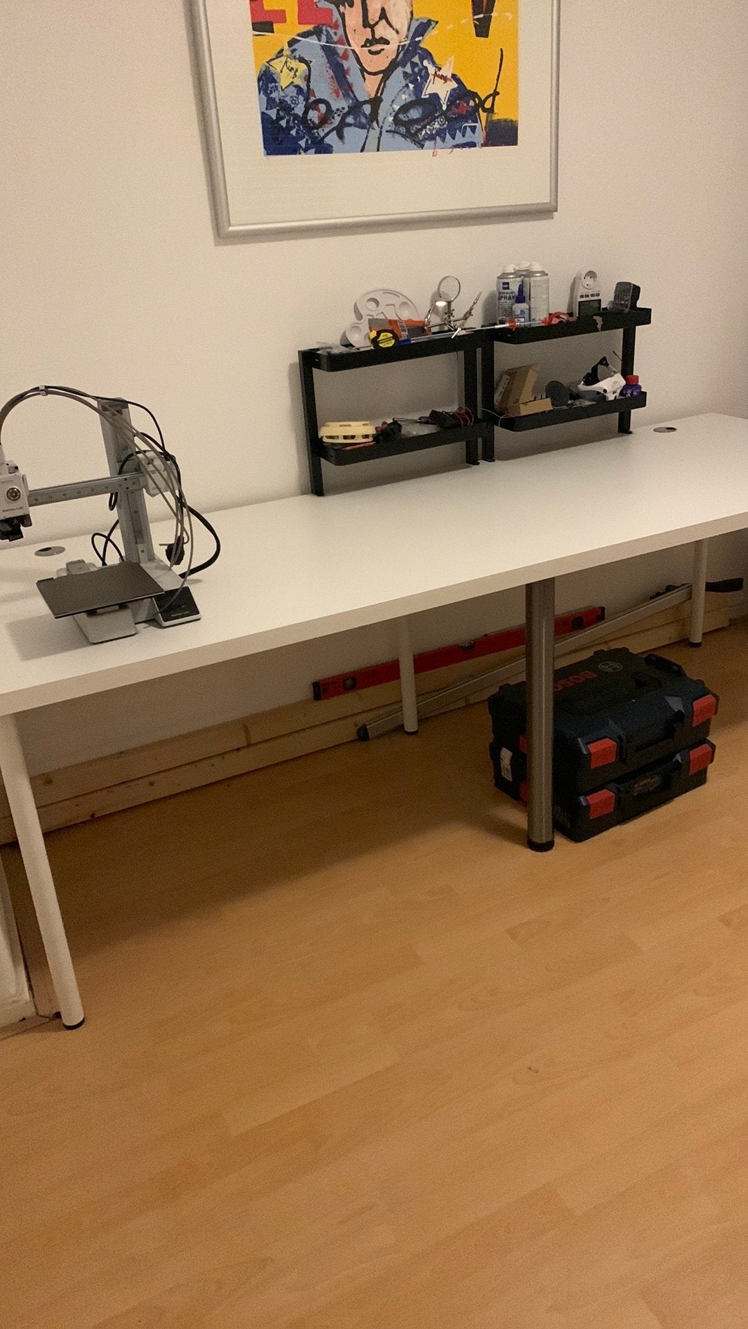 Extra lang bureau / werktafel / inpaktafel, Ophalen, Gebruikt