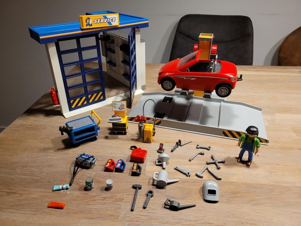 Playmobil city garage, Kinderen en Baby's, Speelgoed | Playmobil, Ophalen of Verzenden, Zo goed als nieuw, Complete set