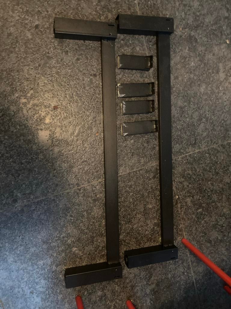 Zwart metalen frame onderdelen, Ophalen of Verzenden, Gebruikt
