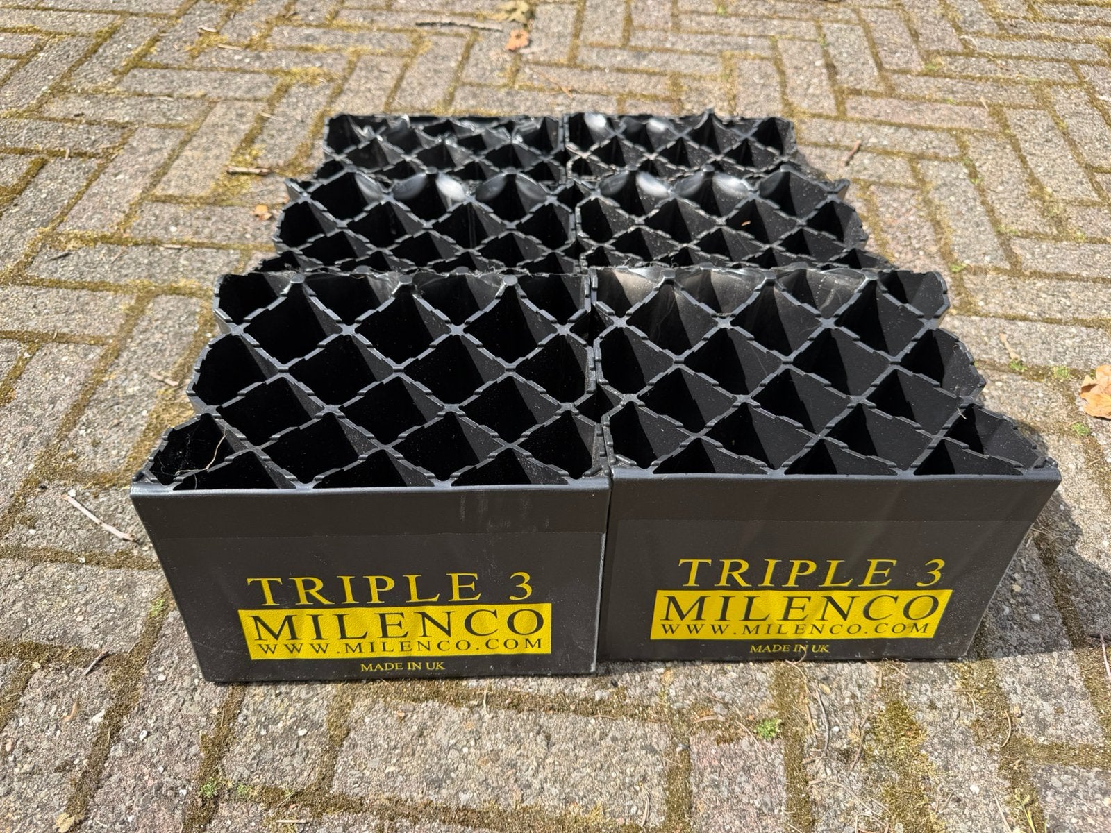 Milenco Triple Oprijplaten / Levellers  (set van 2), Caravans en Kamperen, Camper-accessoires, Ophalen, Zo goed als nieuw