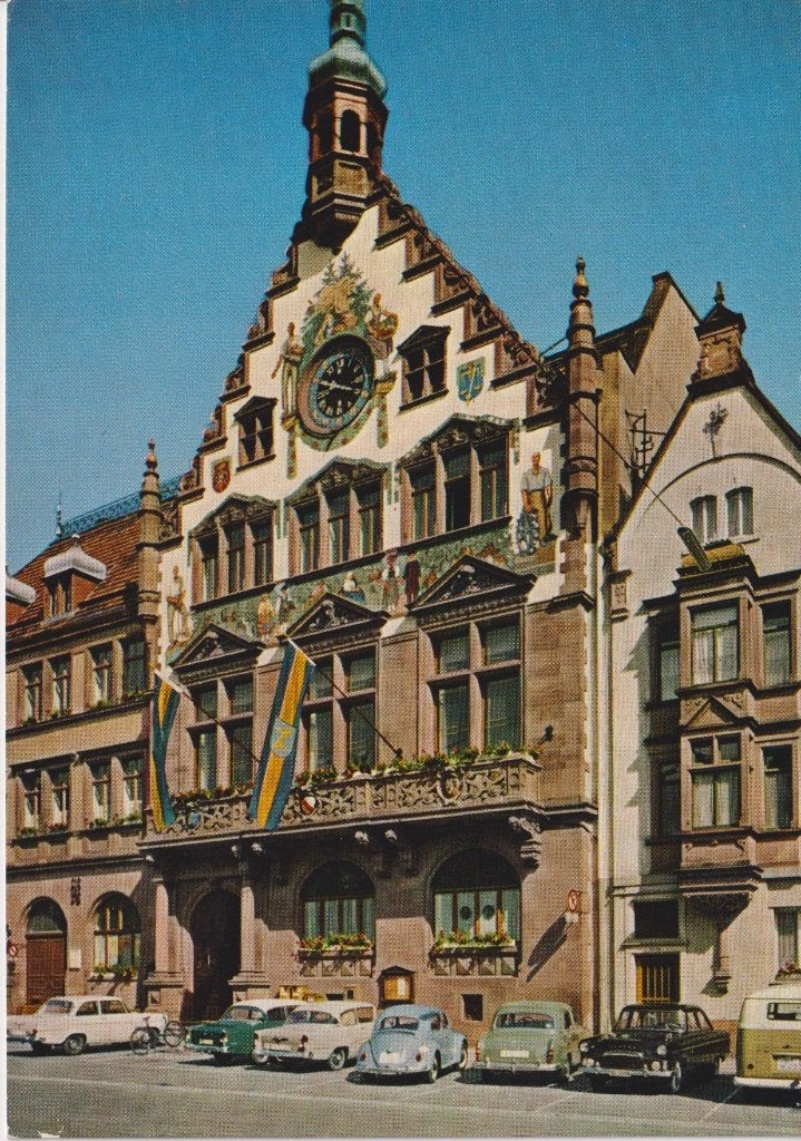 Duitsland, Wolfach met auto's oa Opel Rekord P1 en P2, Ophalen of Verzenden, 1960 tot 1980, Ongelopen, Duitsland