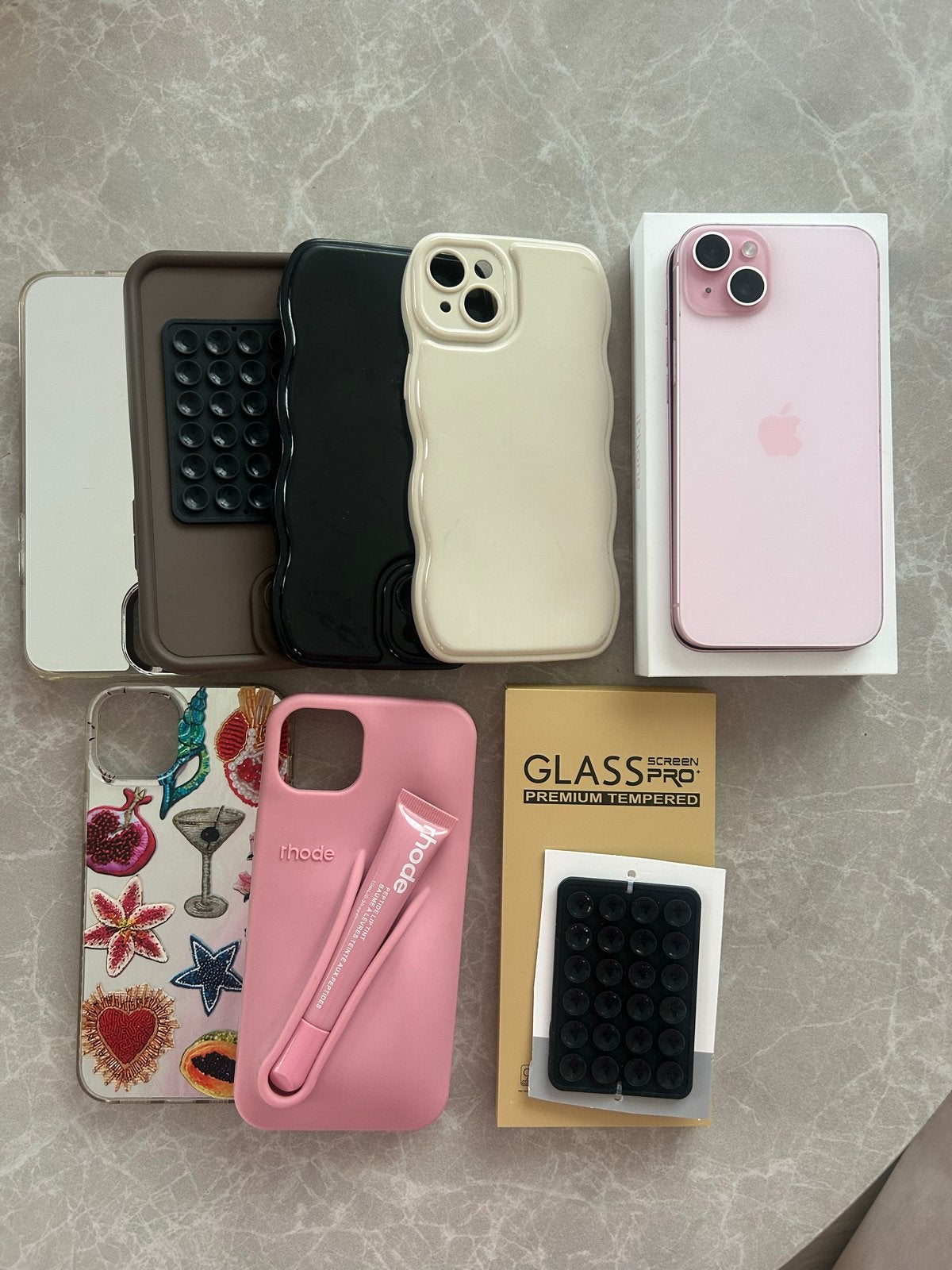 iPhone 15 Plus Roze 128GB met hoesjes + screenprotector, 128 GB, Ophalen of Verzenden, Zo goed als nieuw, 87 %