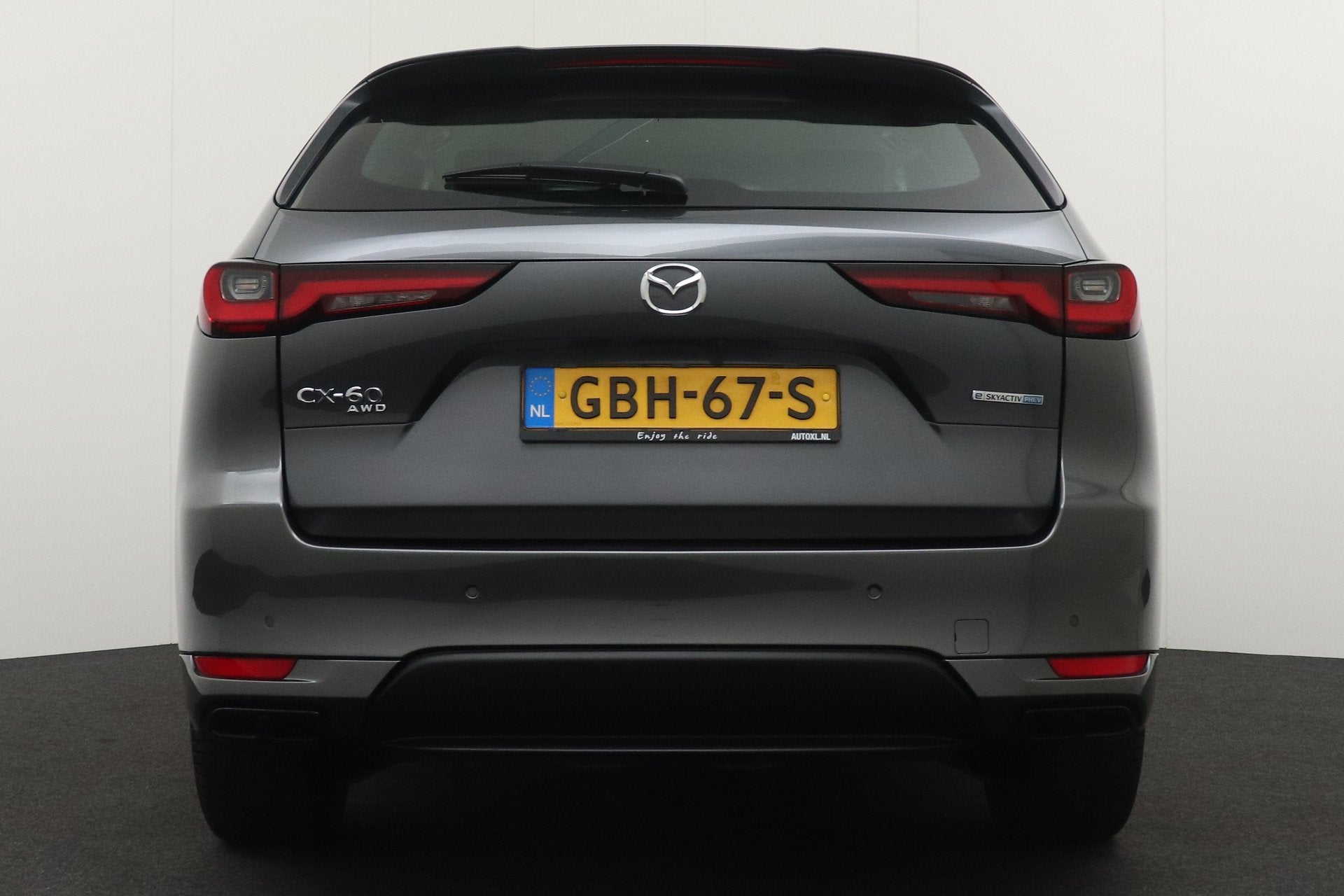 Mazda CX-60 2.5 e-SkyActiv PHEV Homura Elek.Trekhaak Leder H, Auto's, Automaat, Dealer onderhouden, Gebruikt, 4 cilinders