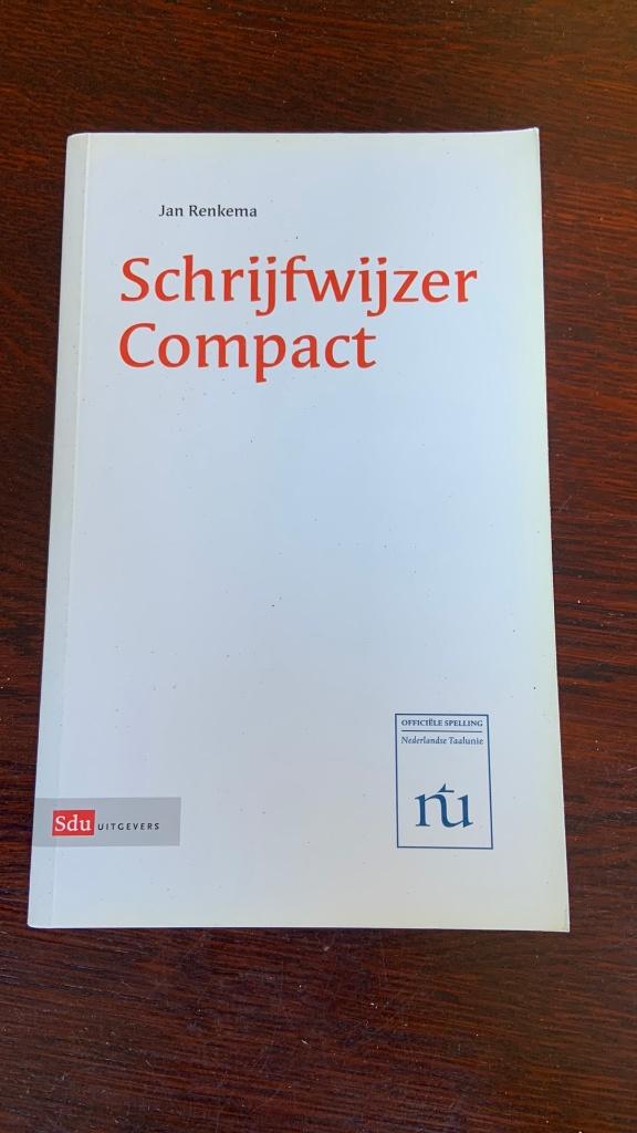 Jan Renkema - Schrijfwijzer Compact, Boeken, Ophalen of Verzenden, Alpha, Zo goed als nieuw, HBO