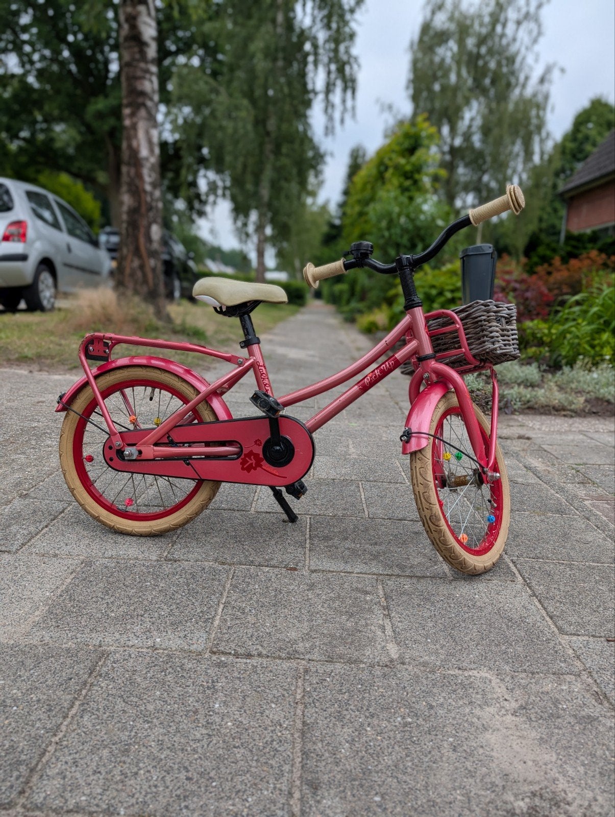 Loekie Pickup kinderfiets 16 inch met zijwieltjes, Fietsen en Brommers, Fietsen | Kinderfietsjes, Ophalen, Gebruikt, 16 tot 20 inch