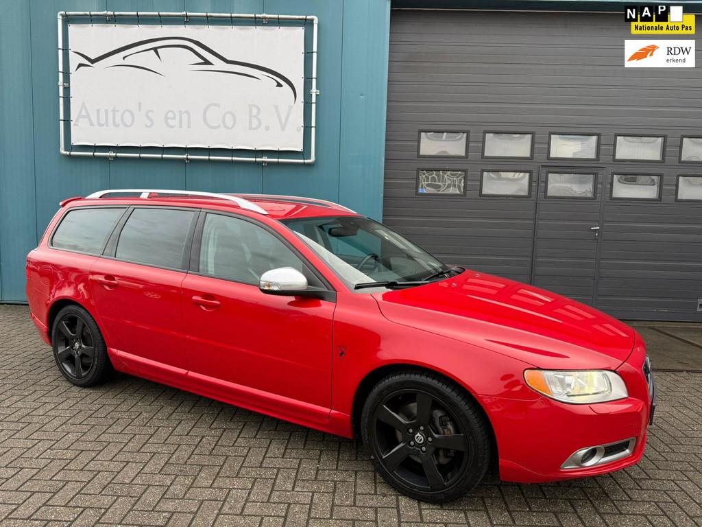 Volvo V70 2.0T R-Edition Automaat Leder Clima Cruise 18" Nav, Auto's, Euro 5, 4 cilinders, Navigatiesysteem, 203 pk