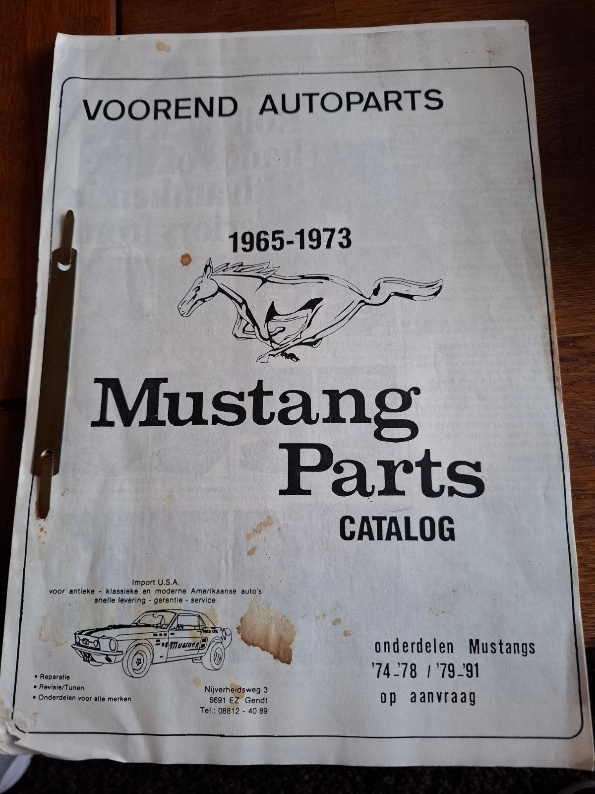Mustang Parts Catalogus 1965-1973 - Voorend Autoparts, Auto-onderdelen, Ophalen of Verzenden, Gebruikt, Ford