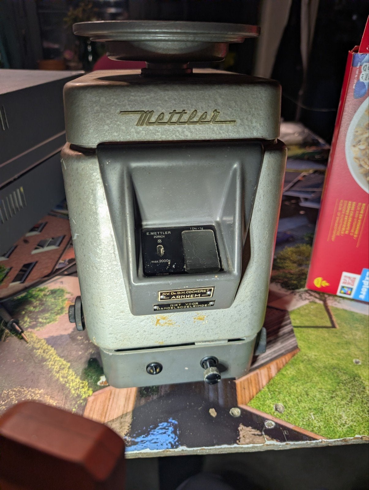 Vintage Precisiebalans E. Mettler K5T Zürich - Bakeliet, Ophalen of Verzenden