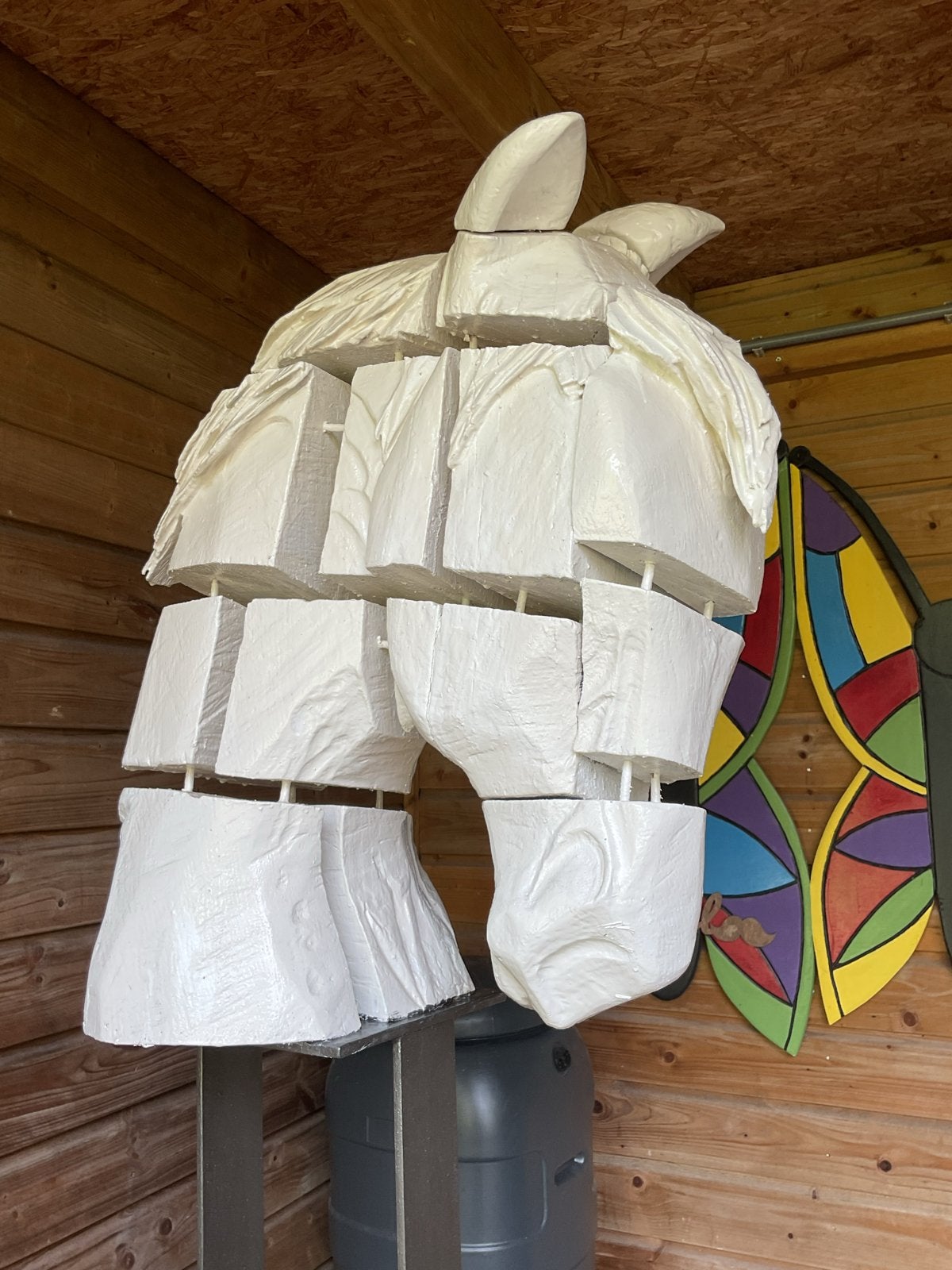 Uniek Paardenhoofd Beeld - Modern Design, Ophalen, Beeld, Hout, Europa