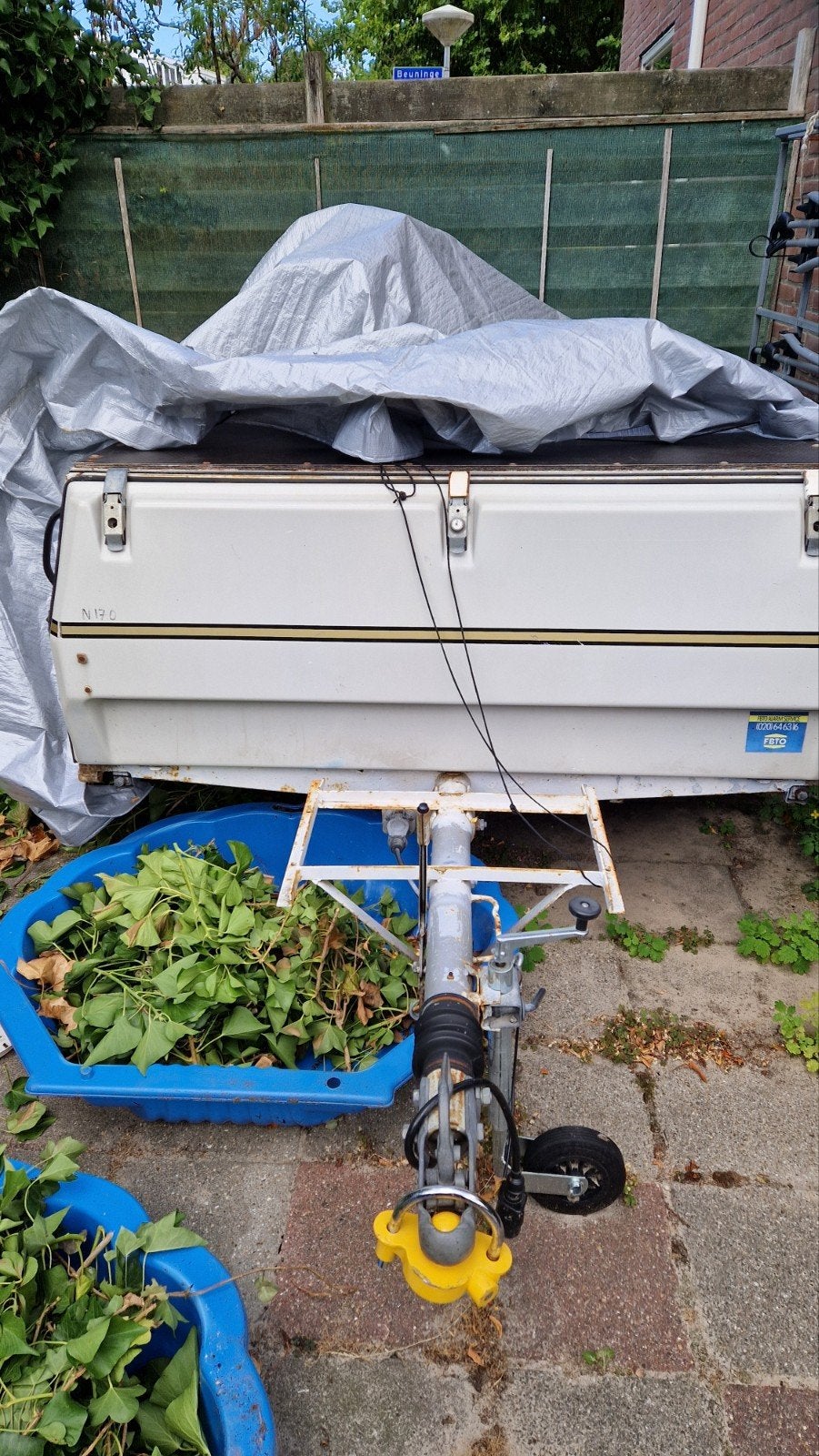 bagagewagen/vouwwagen leeg, Ophalen, Gebruikt