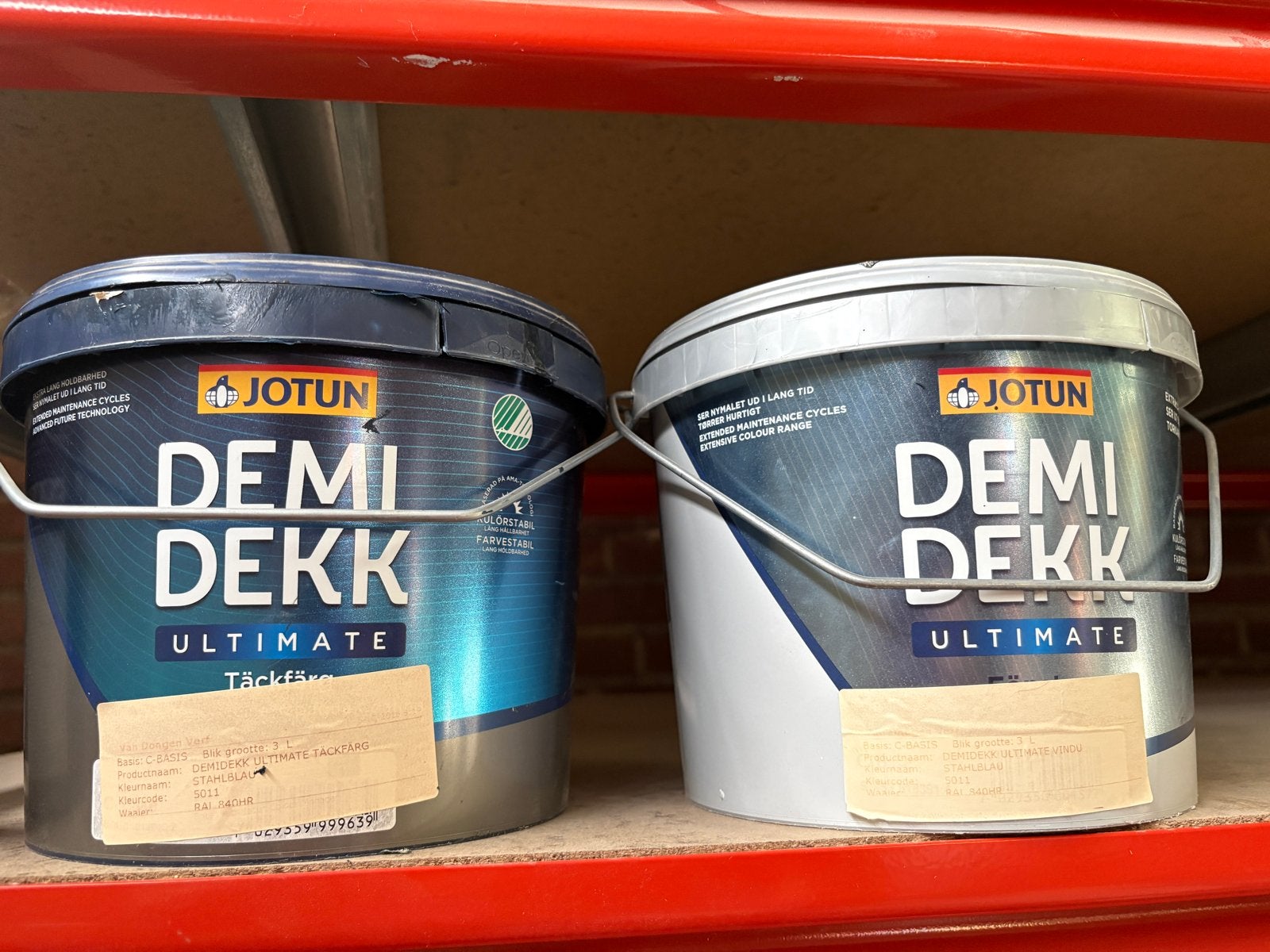 Jotun Demidekk Ultimate Täckfärg RAL 5011 - 4,5L, Ophalen, Blauw, Nieuw, Verf