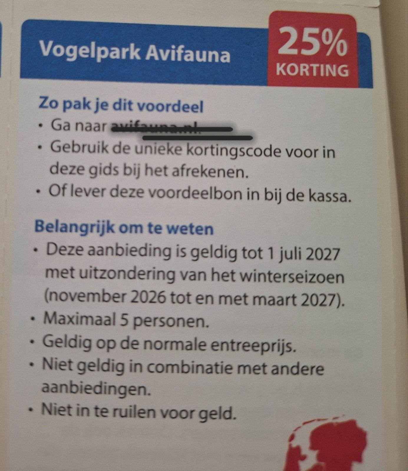Avifauna Alphen ad Rijn 25 % korting, Tickets en Kaartjes