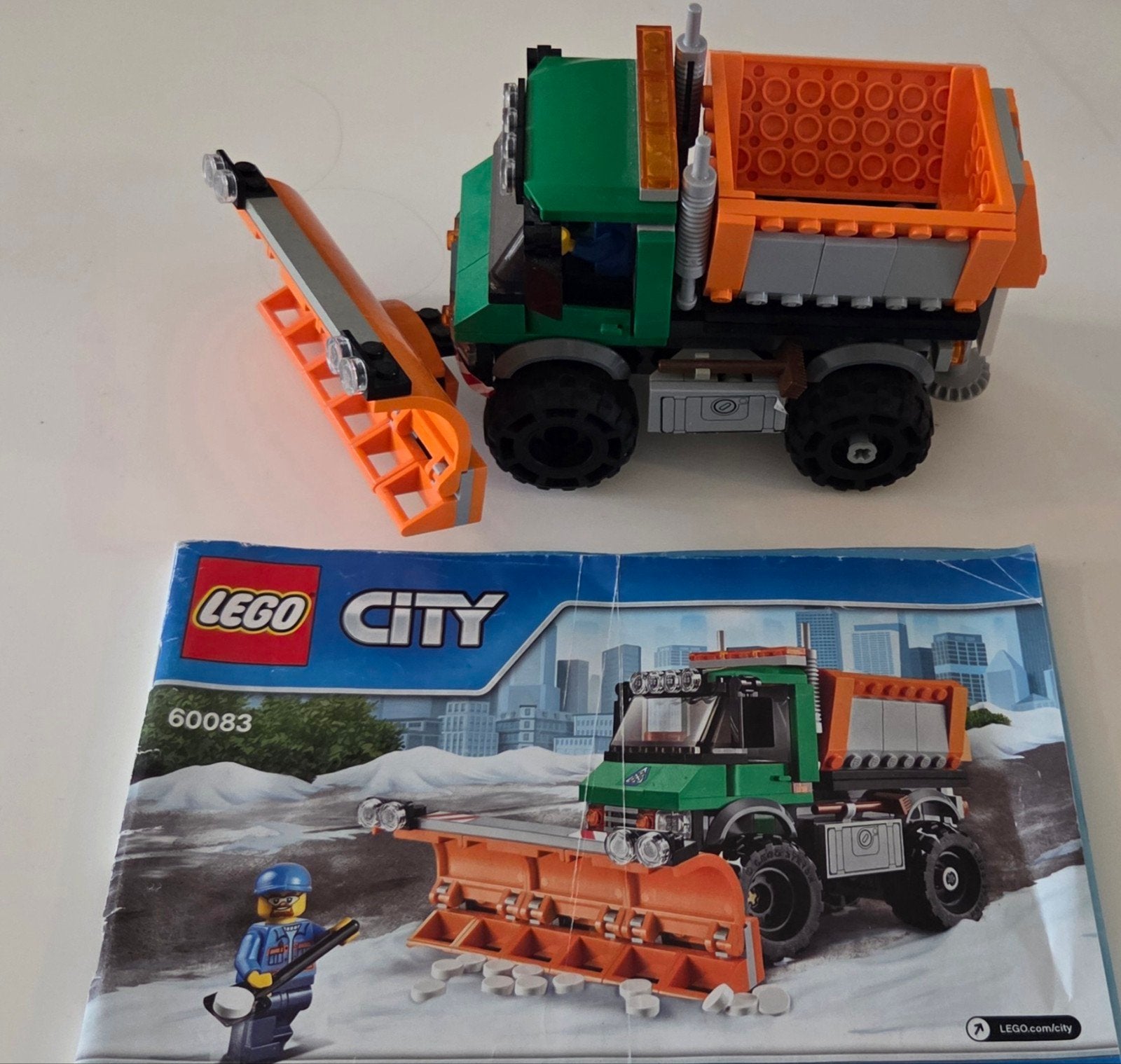 LEGO City 60083 Sneeuwruimer met instructieboekje, Ophalen of Verzenden, Zo goed als nieuw, Overige merken