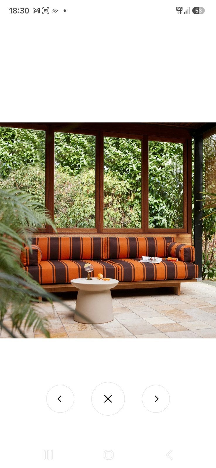 Gezocht: HKliving loungebank (bruin/oranje of groen)