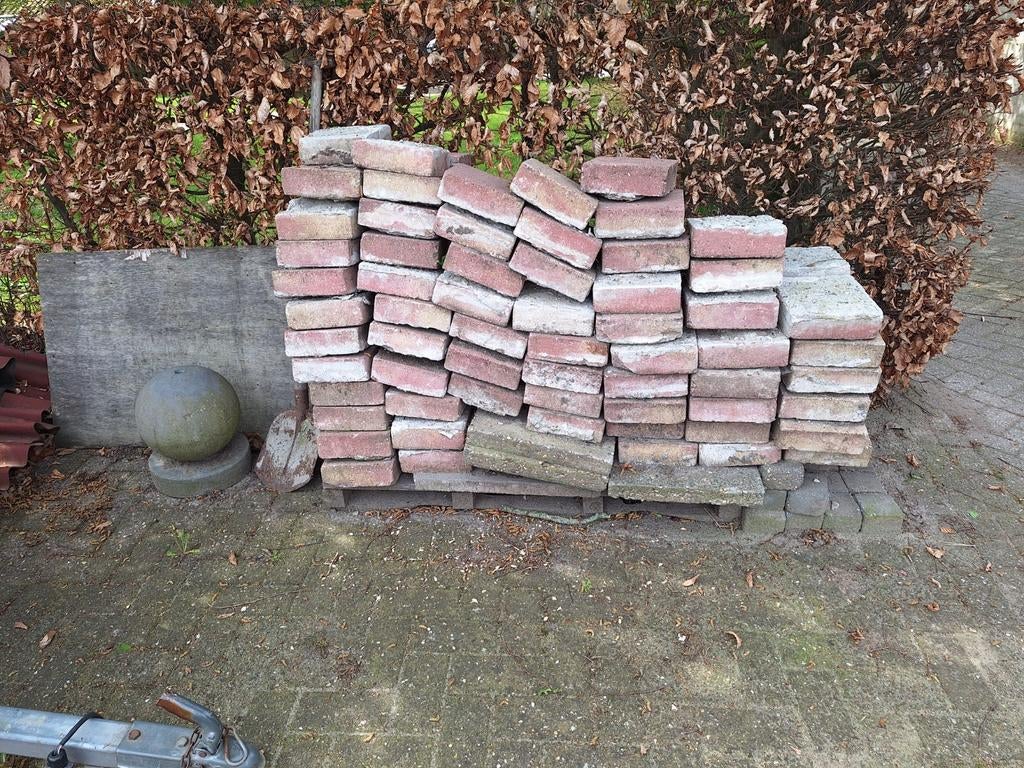 Gratis af te halen partij terrazzo tuintegels., Tuin en Terras, Ophalen, Gebruikt, Beton, Terrastegels