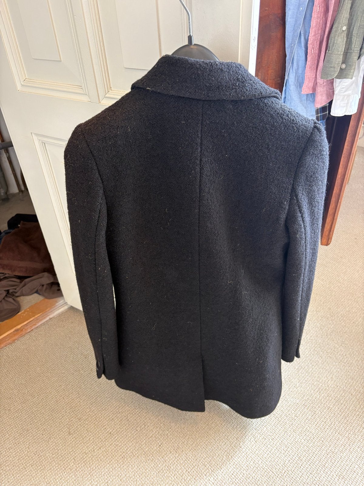 Foto 2 van Maison Scotch Zwarte Wollen Jas - Maat S