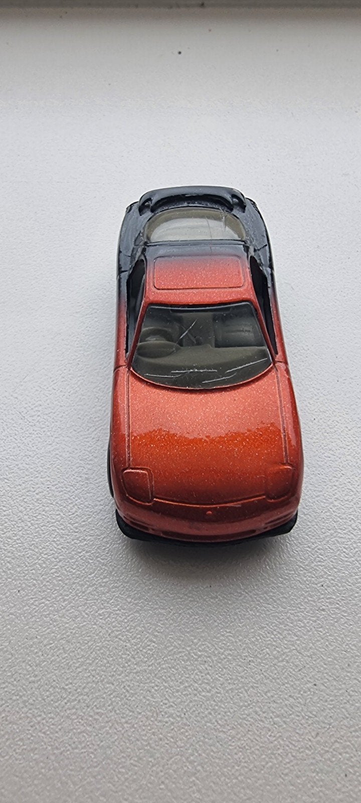 Matchbox Mazda RX-7 1993 - Oranje/Zwart Diecast Model, Ophalen of Verzenden, Gebruikt