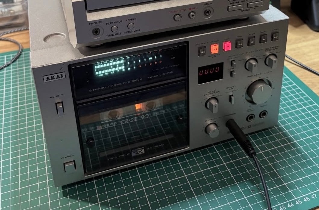 Akai Stereo Cassette Deck UC-F5, Ophalen of Verzenden, Enkel, Akai, Tiptoetsen
