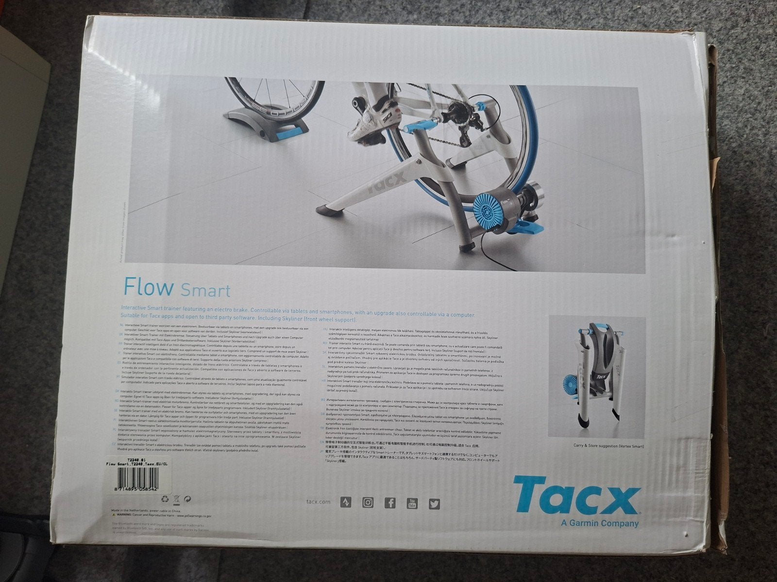Tacx Flow Smart fietstrainer - Gebruikt in originele doos, Ophalen of Verzenden, Gebruikt, Overige typen