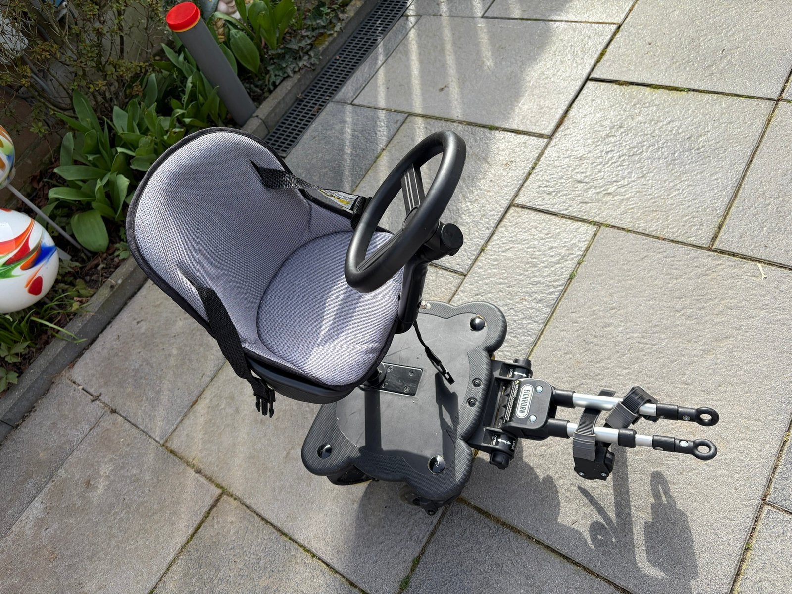 Eichhorn Cozy B-Rider meerijdplankje/zitje voor kinderwagen, Ophalen, Zo goed als nieuw