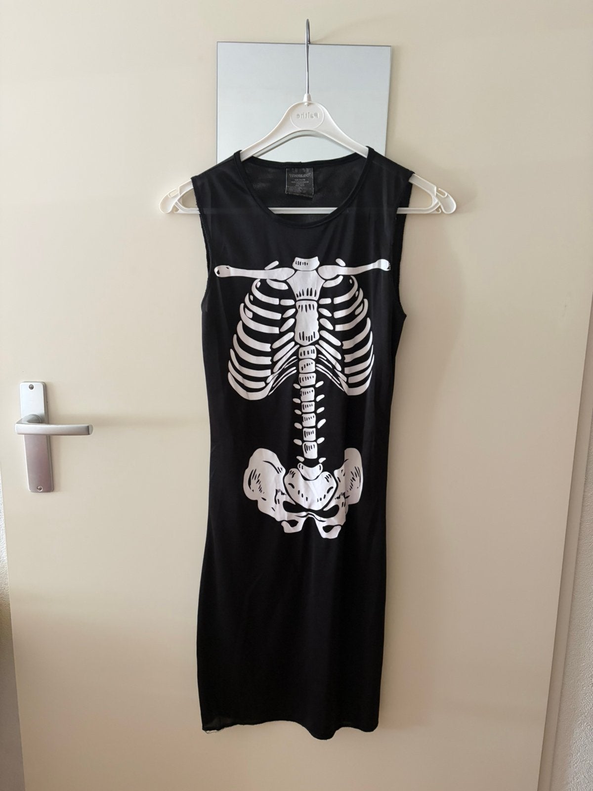 Halloween jurkje maat S, Ophalen, Zwart, Zo goed als nieuw, Maat 36 (S)