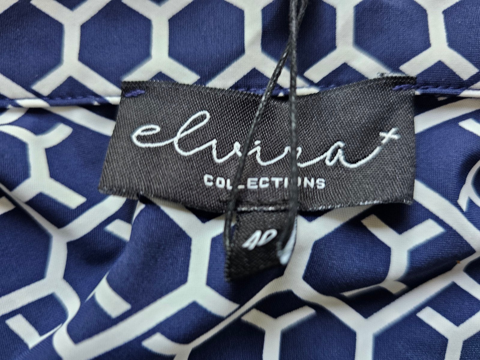 Nieuwe travelstof blouse ' Elvira., Maat 38/40 (M), Blauw, Nieuw, Ophalen of Verzenden