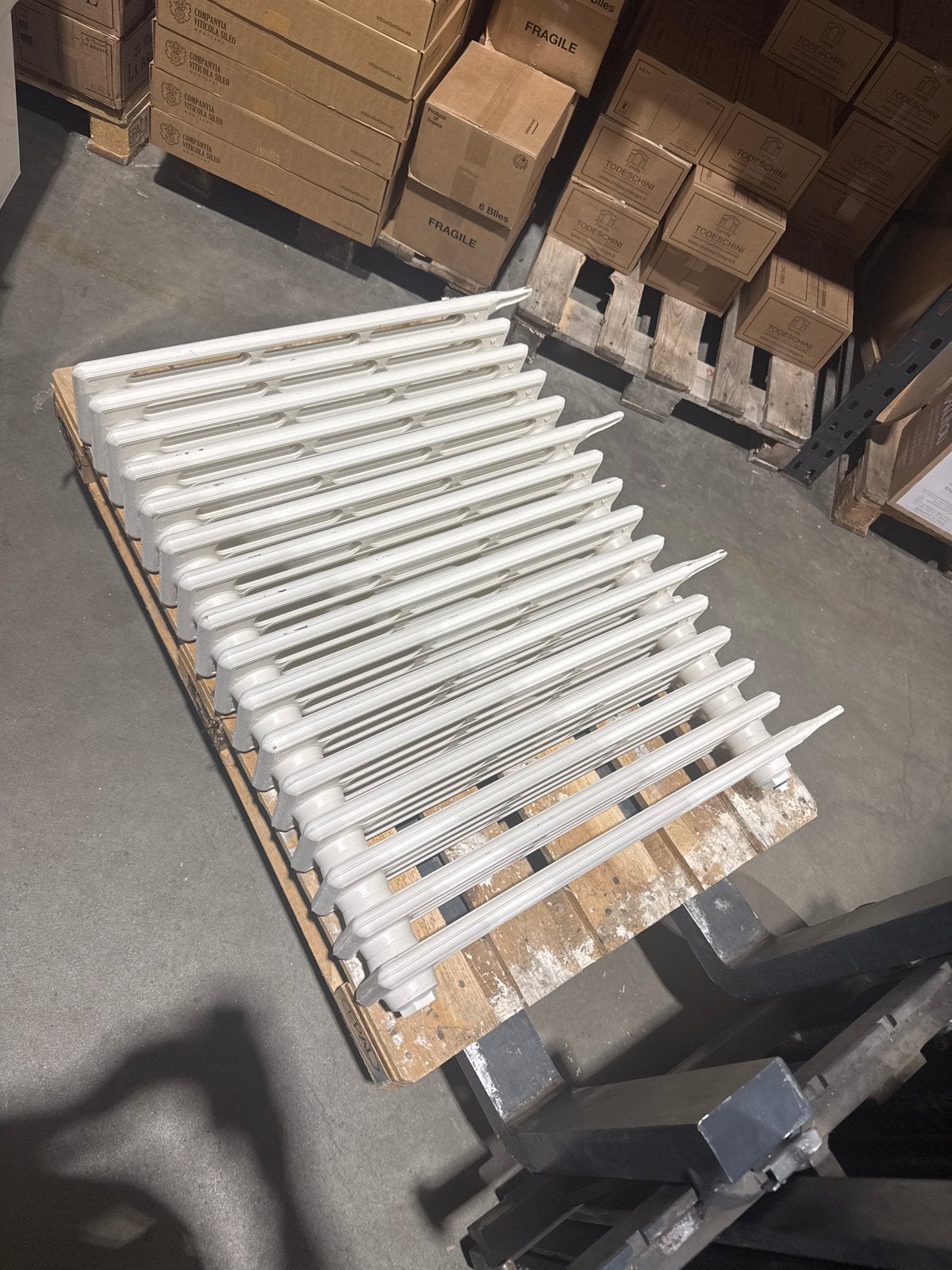 Gietijzeren radiator 100x83x18 cm, Gebruikt, Radiator, Ophalen of Verzenden, 60 tot 150 cm
