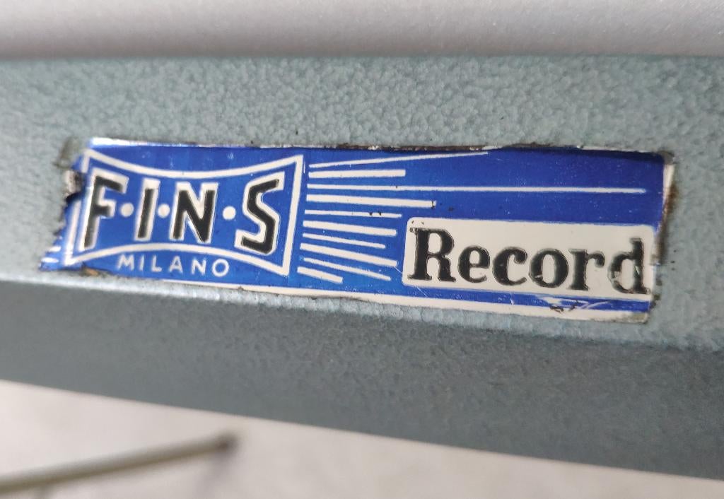 Fins Milano Record vintage projectiescherm 130 dia's etc, Ophalen, Handmatig, Gebruikt