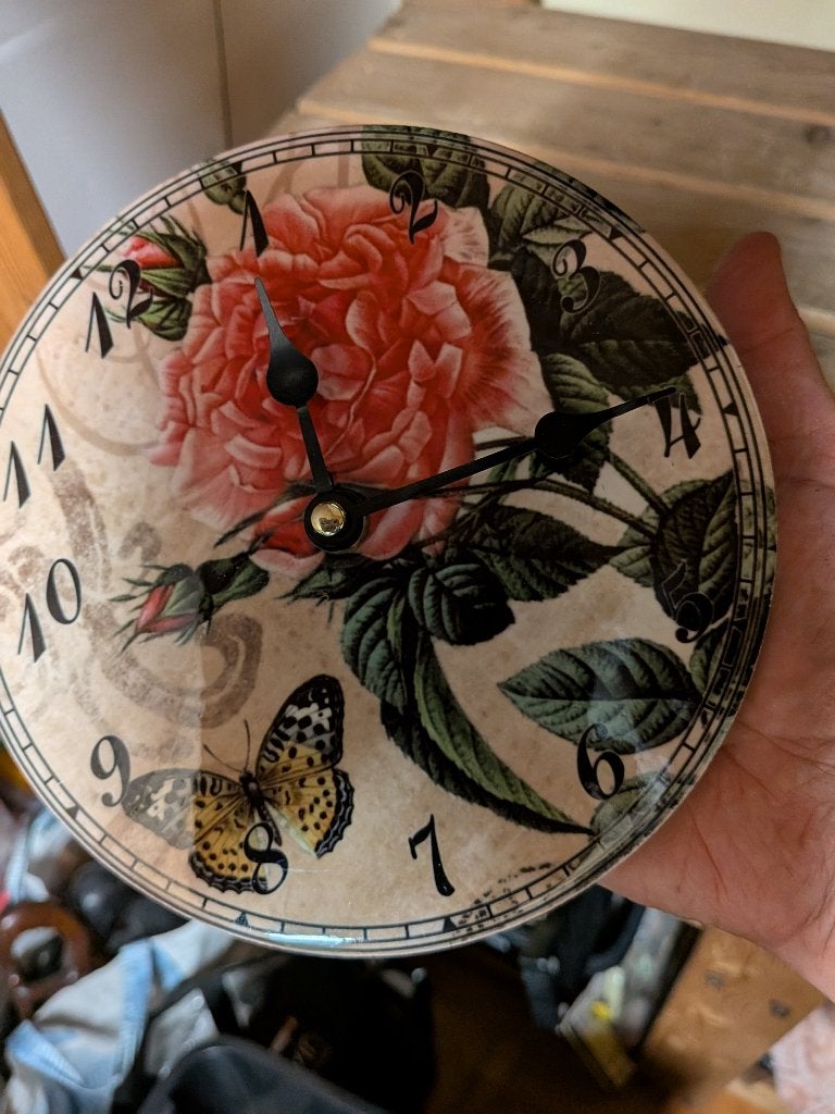 klok handgeschilderd uit Egypte, Ophalen of Verzenden, Nieuw, Wandklok