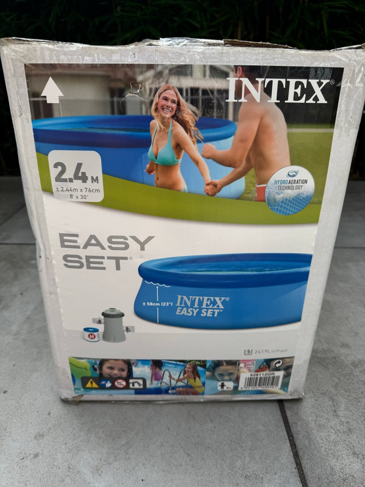 Intex Easy Set Zwembad 2.44m x 76cm met accessoires, Ophalen, Rond, Zo goed als nieuw, Opzetzwembad