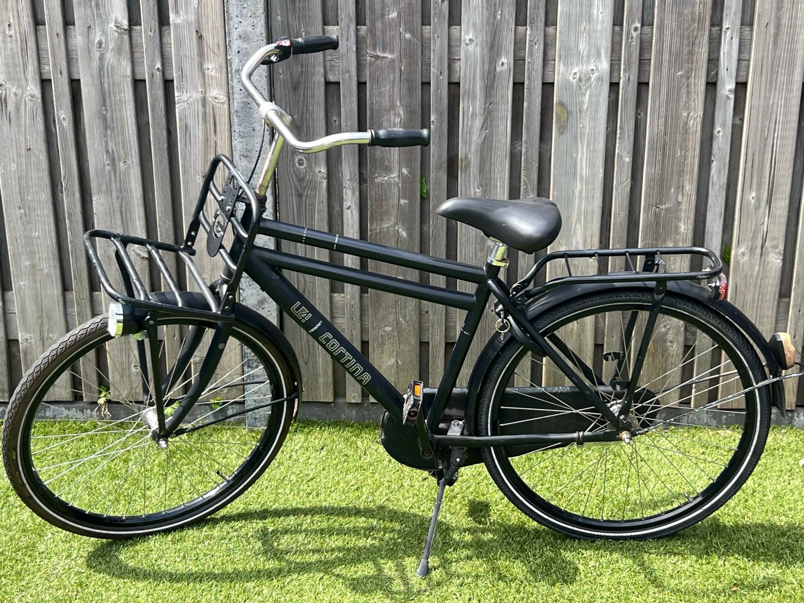 Cortina U4 Transportfiets 26 inch - Zwart, Ophalen, Gebruikt, 26 inch of meer, Versnellingen