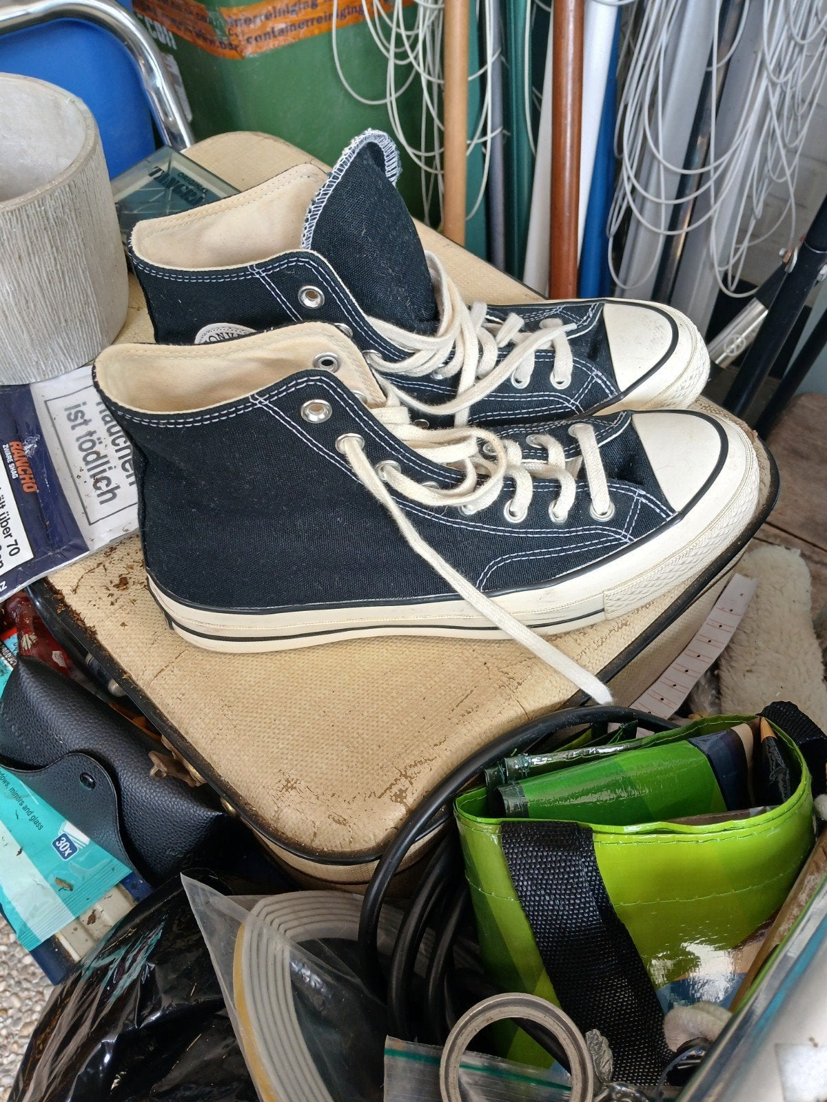 Converse All Star Chuck Taylor High Top Sneakers Zwart, Zwart, Converse, Ophalen of Verzenden, Sneakers of Gympen