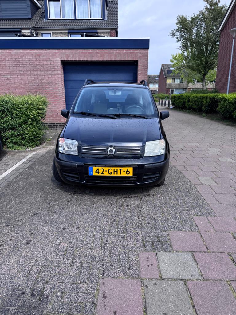 Fiat Panda 1.2 44KW 60PK 2008 Zwart, Auto's, Fiat, Voorwielaandrijving, Zwart, Origineel Nederlands, Handgeschakeld