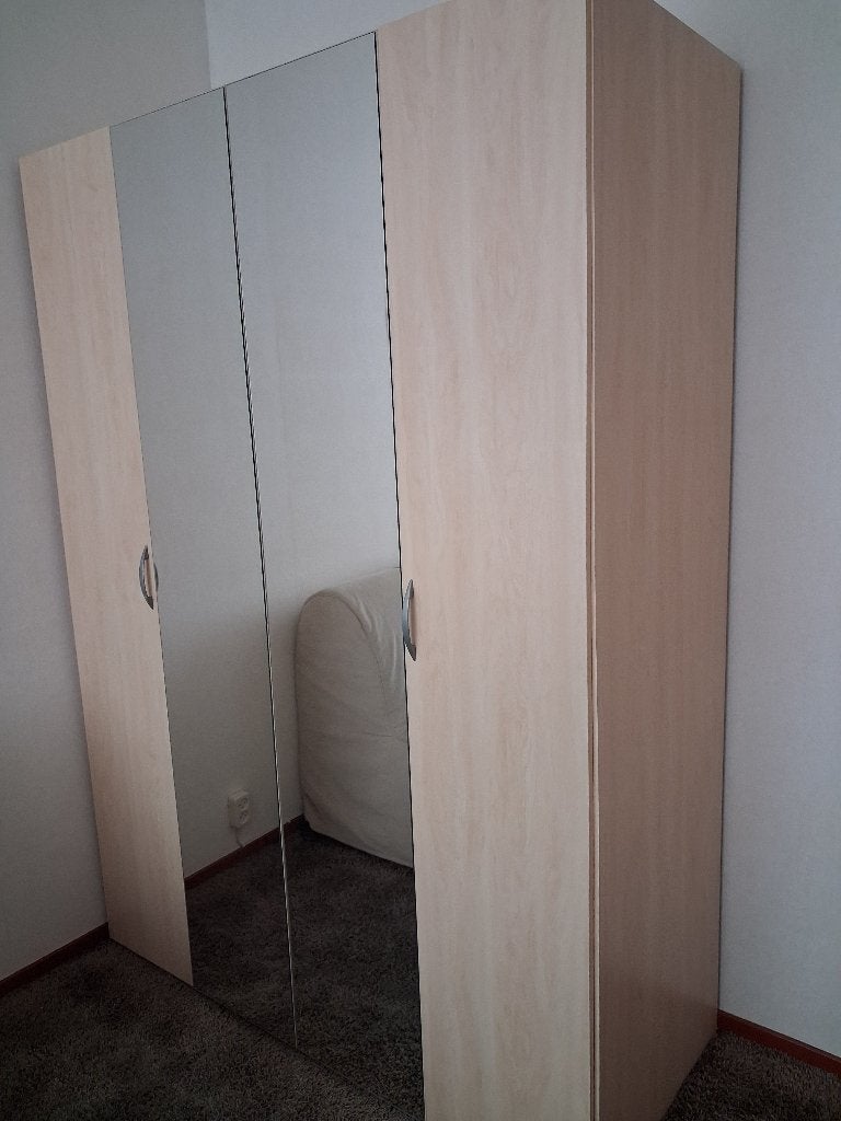 Spiegel kledingkast, Ophalen, Gebruikt, 100 tot 150 cm, 200 cm of meer